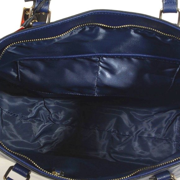 Mario Valentino large navy blue shoulder bag - Picture 4 of 4